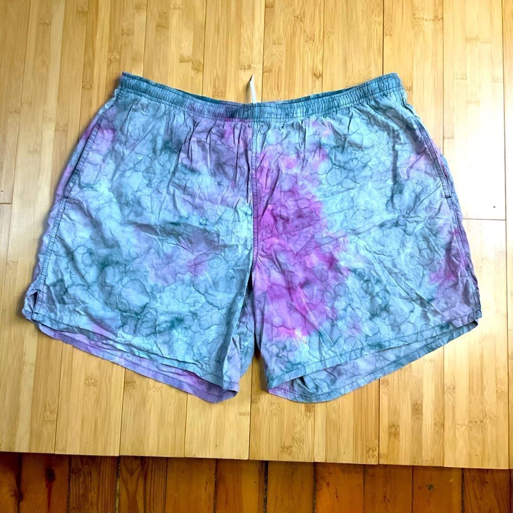 Vintage speedos color wash jammers swim trunks